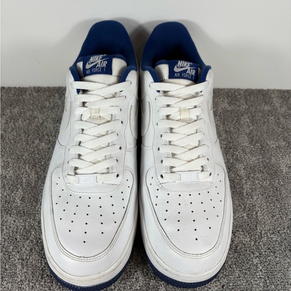Nike Air Force 1 Low White Deep Royal Blue Men's Size 13 CD0884-102 - Picture 2 of 8